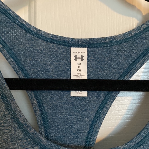 Under armour women’s threadborne banded bottom athletic tank top - Picture 3 of 5